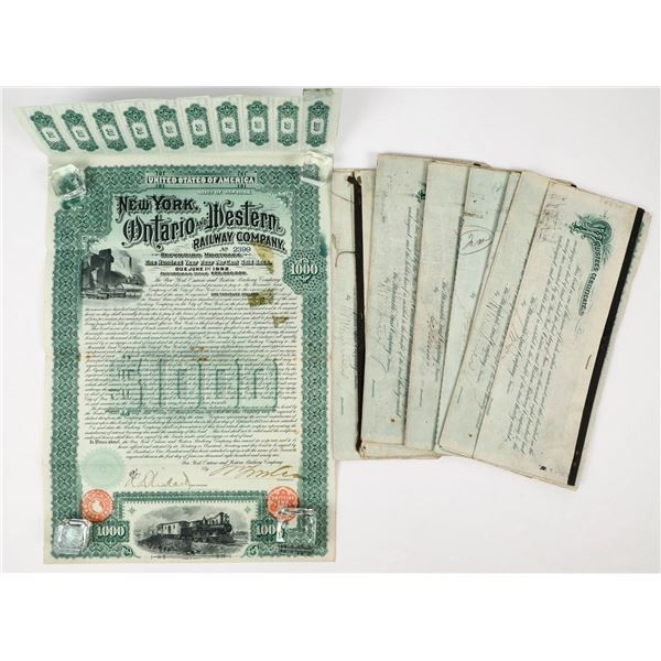 New York, Ontario and Western Railway Company Gold Bond Certificates Group [206649]