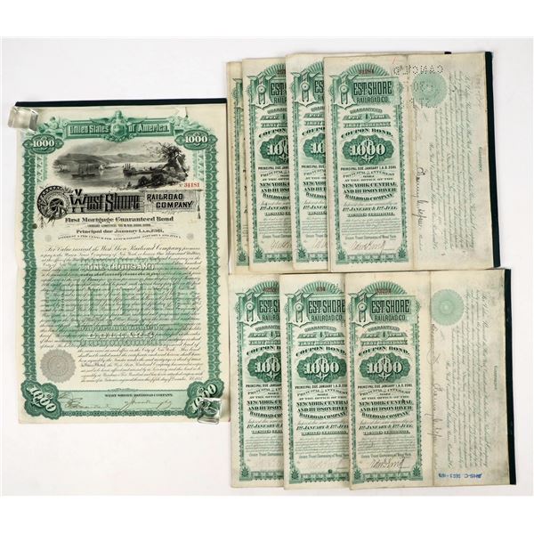 West Shore Railroad Co. Gold Bonds 1885 (9) [206773]
