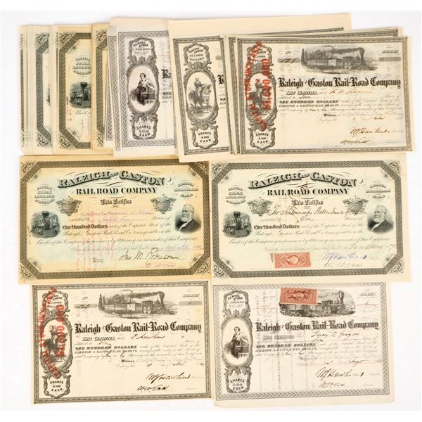 Raleigh And Gaston Rail-Road Co. Stocks [207011]