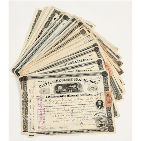 Cleveland Columbus Cincinnati Railway Stocks (50) [206041]