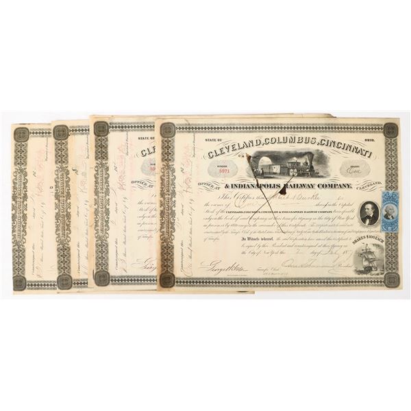 Cleveland, Columbus, Cincinnati & Indianapolis Railway Co. Stocks (5) [197991]