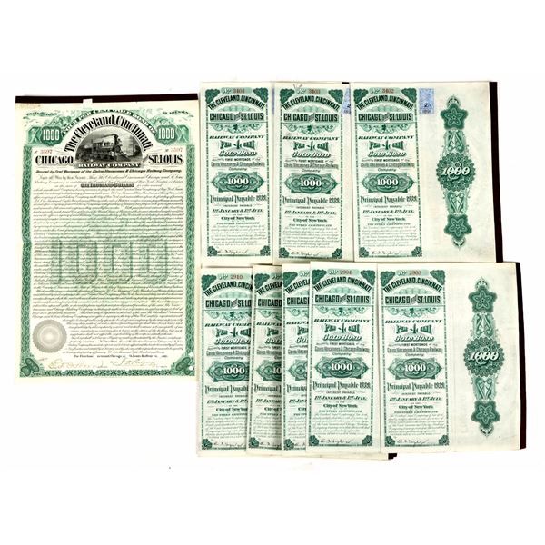 Gold Bonds: Cleveland, Cincinnati, Chicago & St. Louis Railway, 1890 (10) [188804]