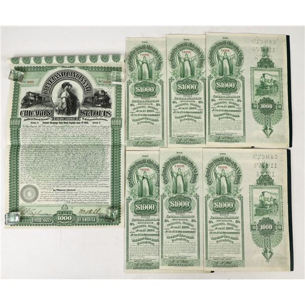 Gold Bonds: Cleveland, Cincinnati, Chicago & St. Louis Railway, 1893 (7) [188805]
