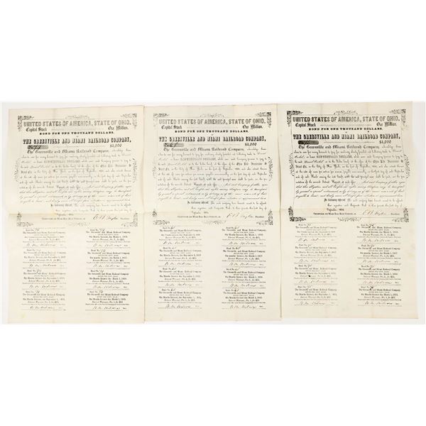 Greenville & Miami Railroad Company Bond Certificates [206360]