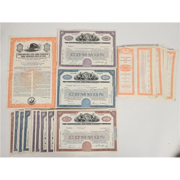 Chesapeake and Ohio Railway Stocks (50) [205976]