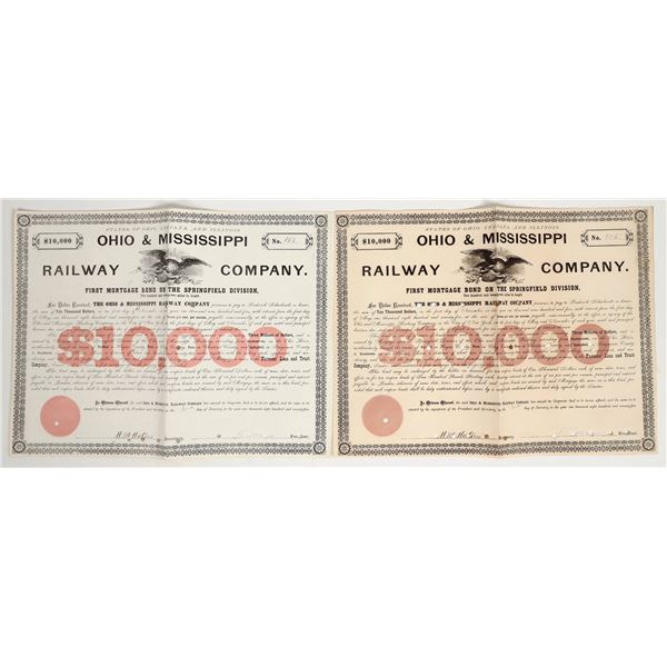 Ohio & Mississippi Railway Company Bonds (90) [206103]