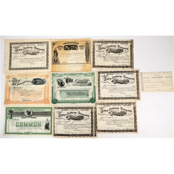 Ohio Railroad Stocks (11) [206769]