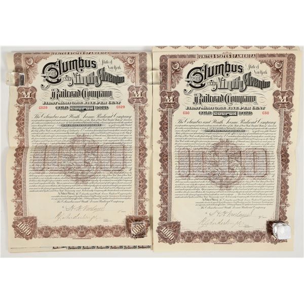 The Columbus and Ninth Avenue Railroad Co. Bonds (2) [206543]