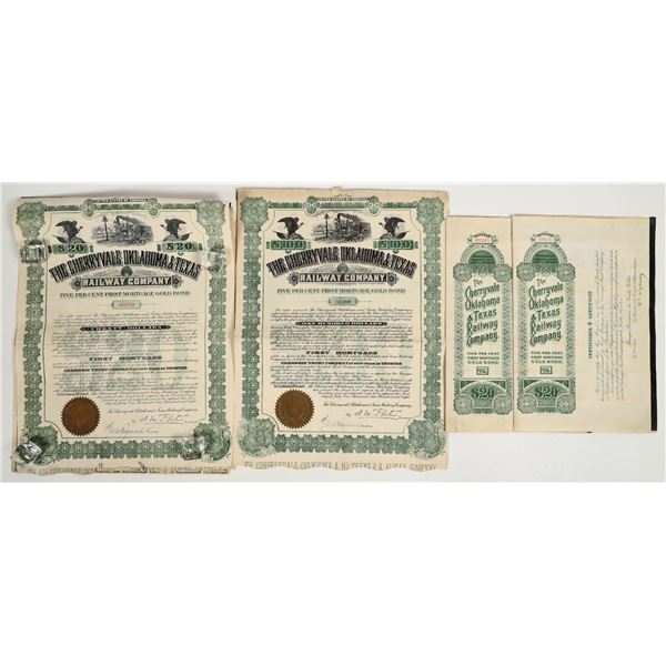 The Cherryvale Oklahoma & Texas Railway Co. Bonds (4) [206540]