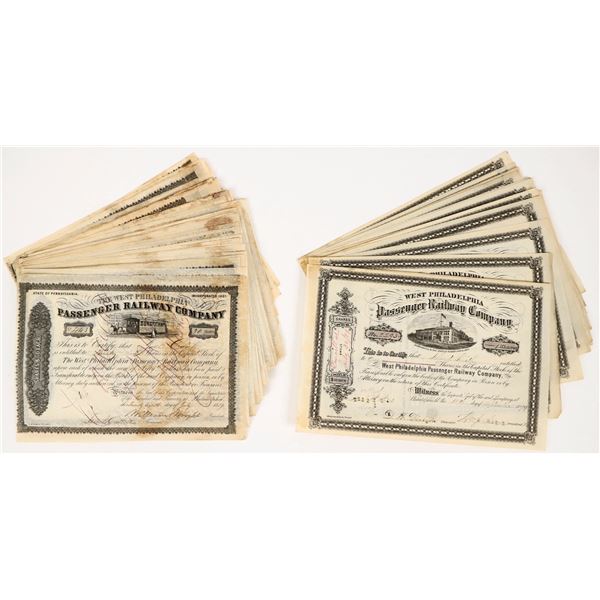 West Philadelphia Passenger Railway Co. Stocks 1859 -79 (74) [202990]