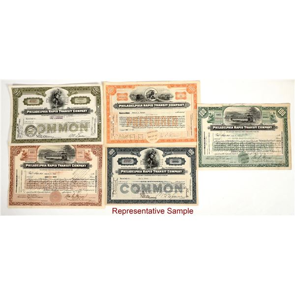 Philadelphia Rapid Transit Co.  Stocks. [204881]