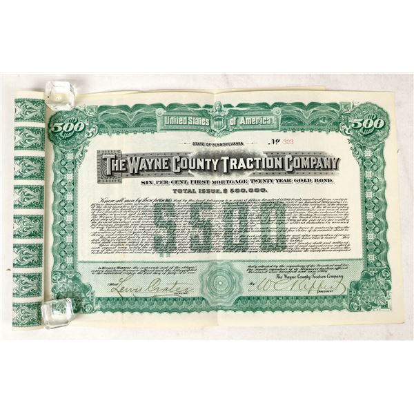 Gold Bond: Wayne County Traction Co., 1909  [188807]