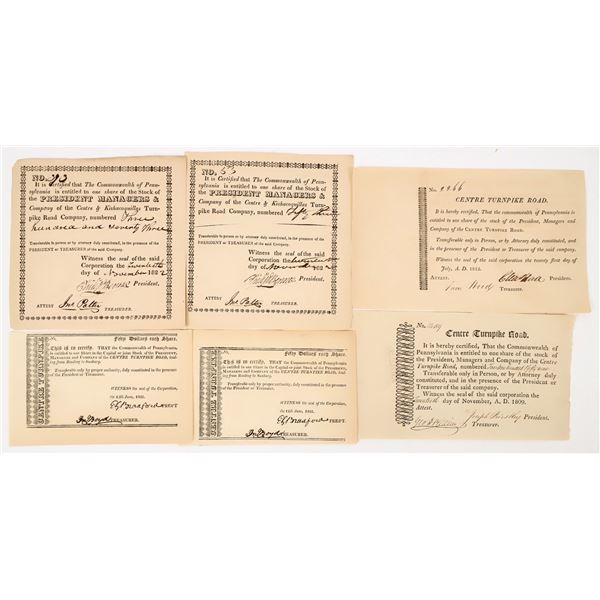 Pennsylvania Turnpike Stock Certificates [205309]