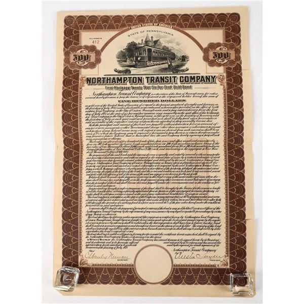 Northampton Transit Company Gold Bond, 1921 [198175]