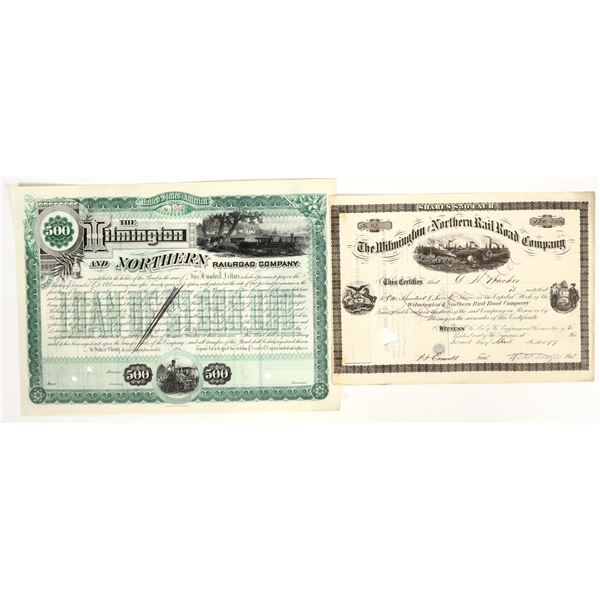 The Wilmington and Northern Rail Road Co. Stocks/Bonds (175+) [205702]