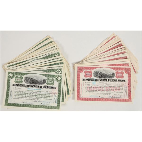 The Nashville, Chattanooga & St. Louis Railway Stock Certificates (200) [205916]