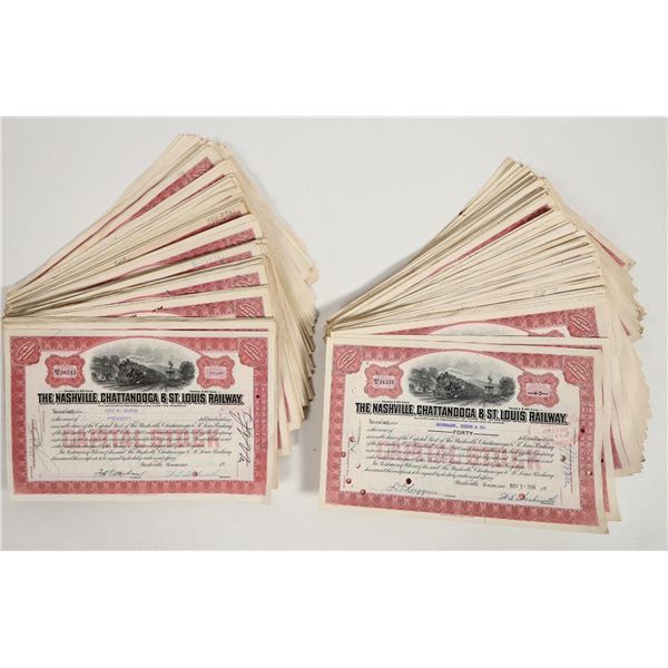 The Nashville, Chattanooga & St. Louis Railway Stock Certificates (200) [205917]