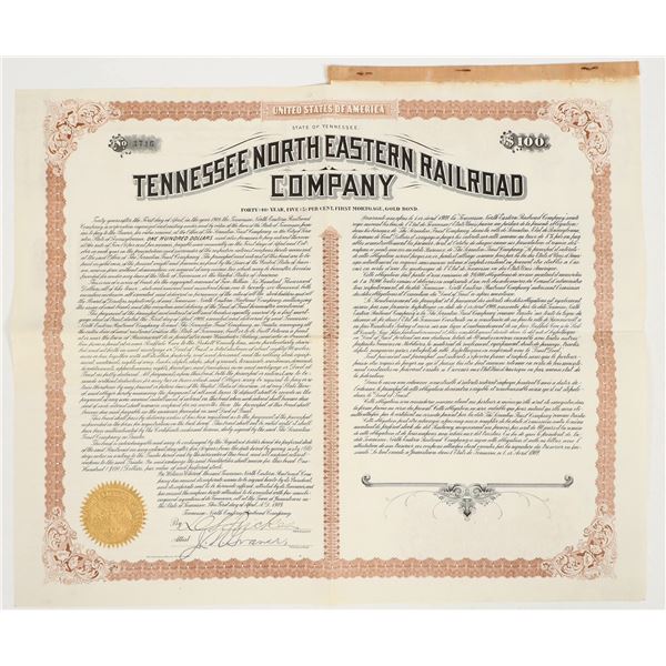 Gold Bond: Tennessee Northern Railroad, 1909 [206292]