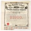 Image 1 : Houston & Texas Central Railroad Gold Bond, 1873, Signed by Dodge [207320]