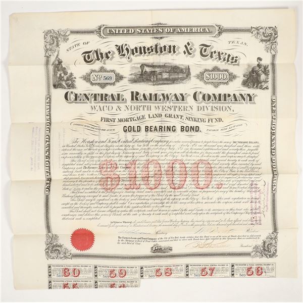 Houston and Texas Central Railway Company Gold Bond [206065]