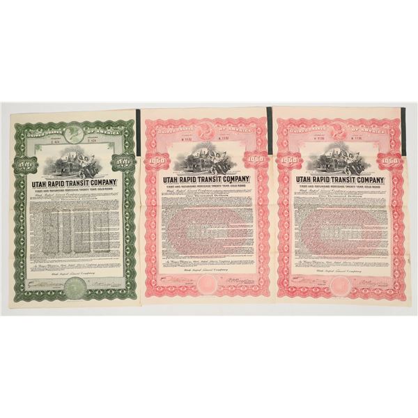 Gold Bonds: Utah Rapid Transit Co., 1920 (3) [206290]