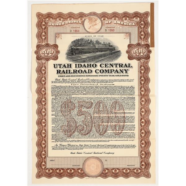 Gold Bond: Utah Idaho Central Railroad Co., 1920 [206407]