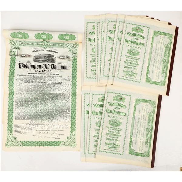 Washington and Old Dominion Railway Bonds (11) [202995]