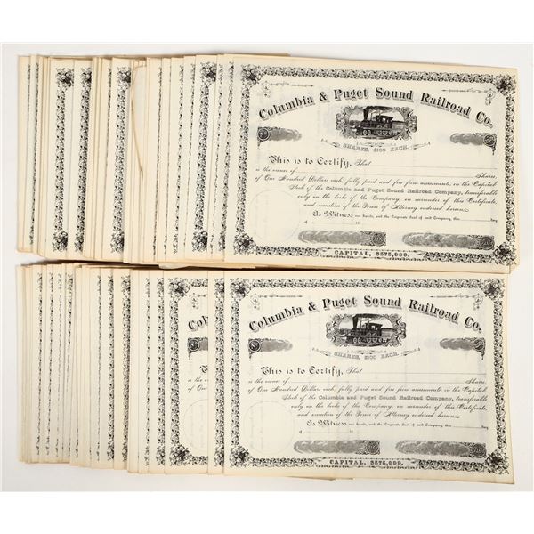 Columbia & Puget Sound Railroad Co. Stocks.(40) [205699]