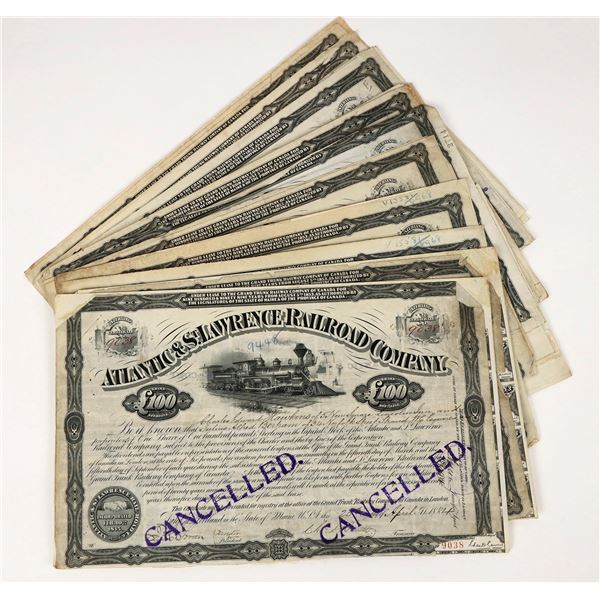 Atlantic & St. Lawrence Railroad Bonds (11) [205888]