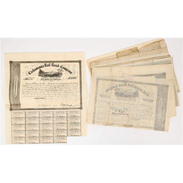 Collection of 1800's Railroad Bonds  (11) [206366]