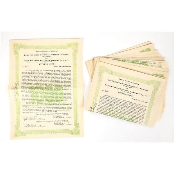 Lake Superior Southern Railway of Michigan/Wisconsin Bonds. [206384]