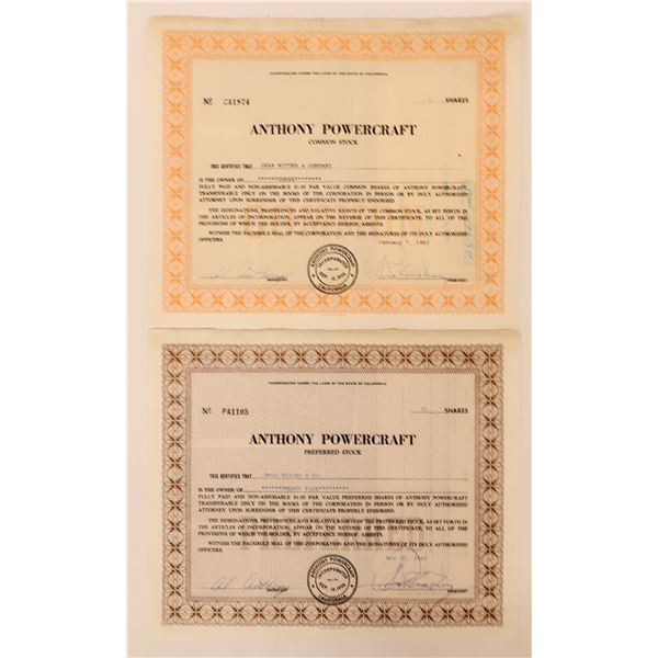 Anthony Powercraft Stock Pair [177091]