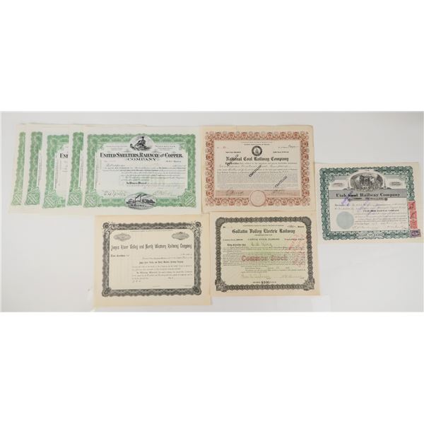 Western U.S. Railroad Stocks (12) [206280]