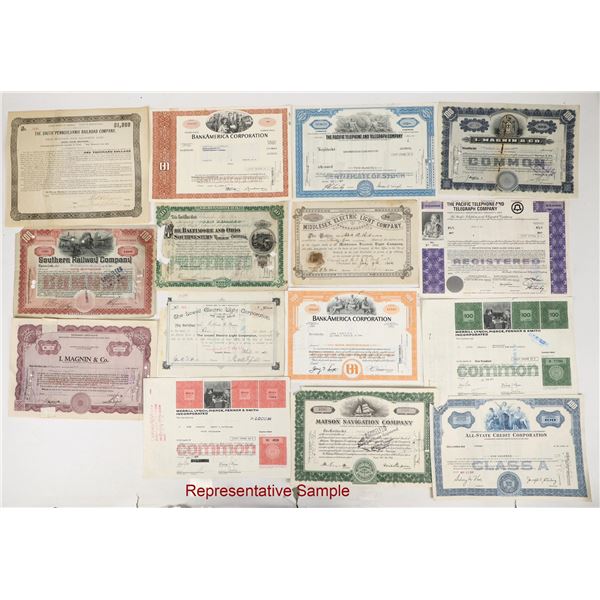 Railroad Stocks Box Lot [206591]