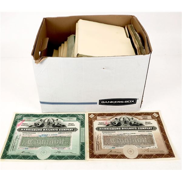 Railroad Stocks Box Lot [206699]