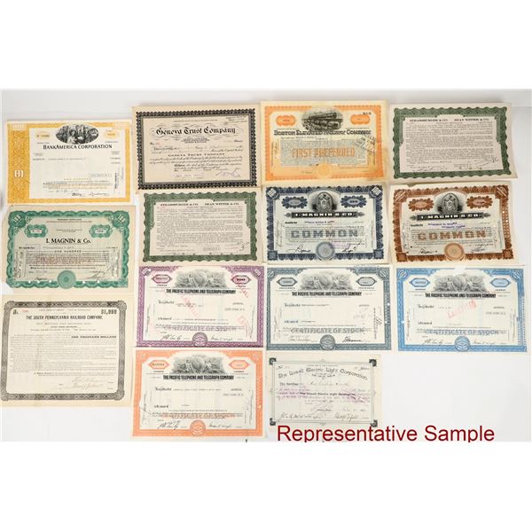 Railroad Stocks Box Lot [206586]