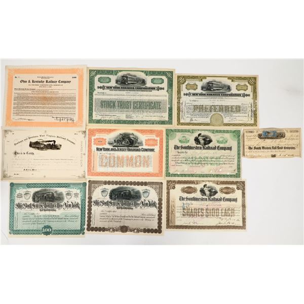 Railroad Mixed Lot of Stocks/Bonds About 420 [206737]