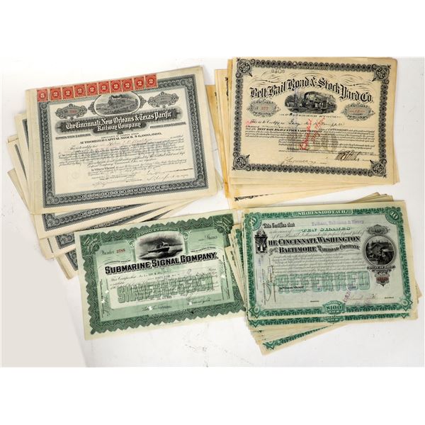 Railroad Stock Miscellaneous Group (46) [205389]
