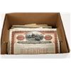 Image 2 : Railroad Stocks/Bonds Mixed Box Lot About 600 pieces [206734]