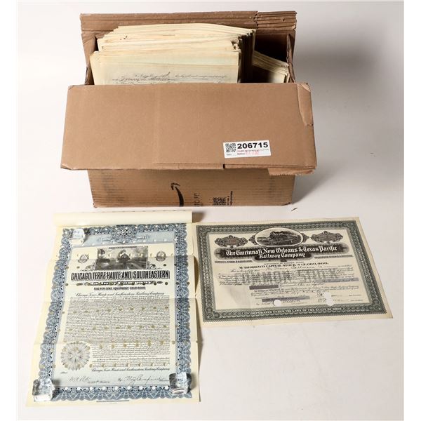 Railroad Stocks Variety Lot  [206715]