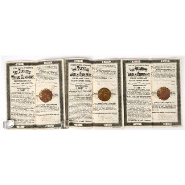 Decatur Water Company Bonds (3) [198121]