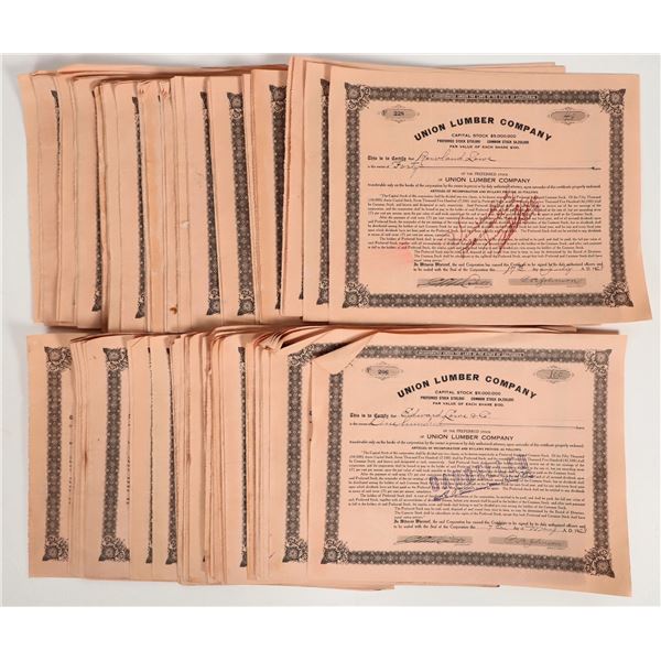 Union Lumber Company Stocks (100) [206245]