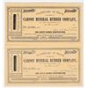 Image 1 : Carson Mineral Rubber Co. Stock Certificates [204354]