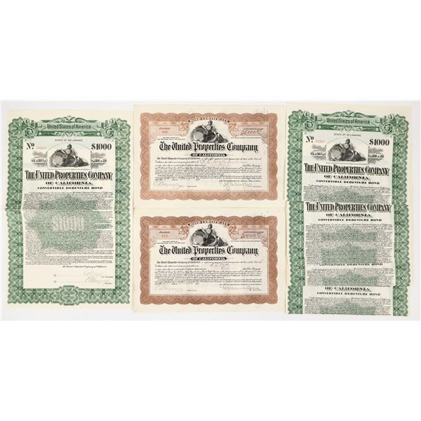 United Properties Company Bond Certificates Lot [206376]