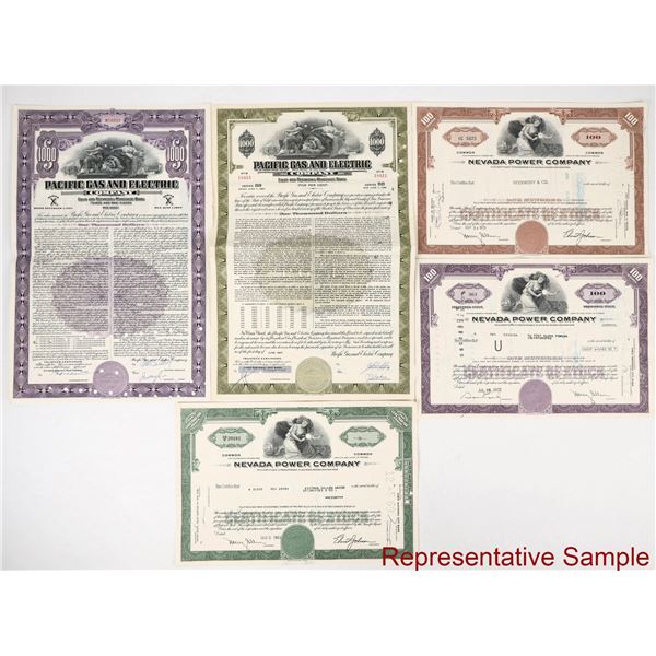 California and Nevada Power Company Stocks and Bonds [207052]