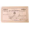 Image 1 : Brookside Water & Improvement Co. Stock Certificate #1, 1891 [198059]