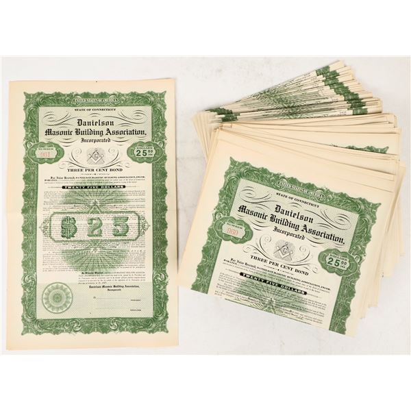 Danielson Masonic Building Assoc. Bonds, 1927 (125) [206815]