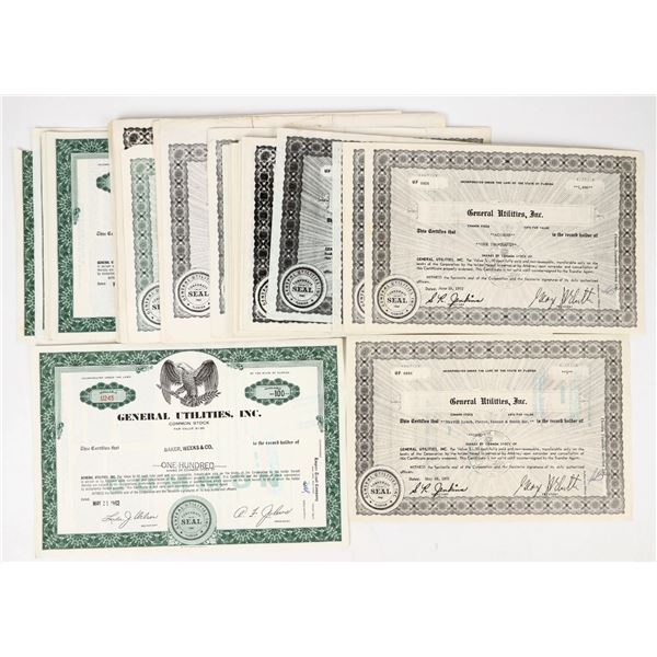 General Utilities, Inc. Stocks. [207005]