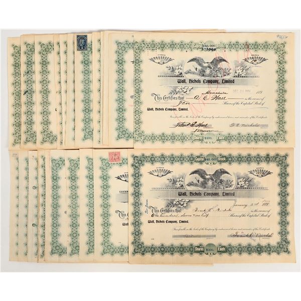 Wall, Nichols Company Ltd. Stocks c.1900-1940 (35) [205909]