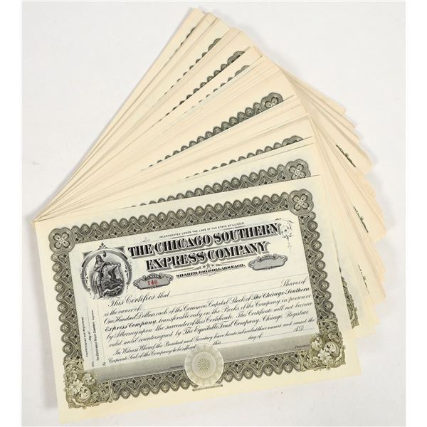 Chicago Southern Express Co. Stocks (100) [205958]